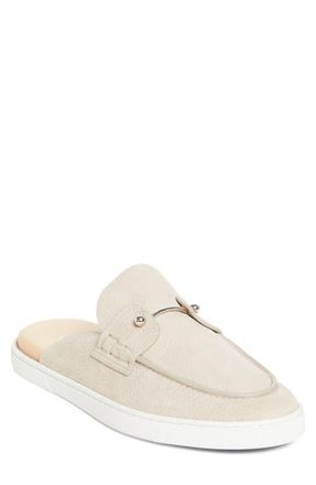 Christian Louboutin Chanme Pierced Loafer Mule in Beige at Nordstrom, Size 11.5Us