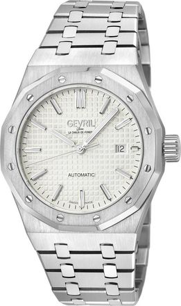 Gevril Group Gotham Automatic Bracelet Watch, 41mm in Silver at Nordstrom Rack