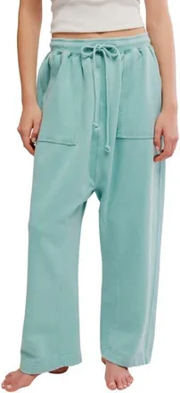 Free People Slow It Down Balloon Pants in Aqua at Nordstrom, Size X-Large