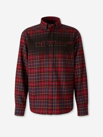 Off-white Check Pattern Shirt