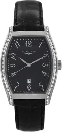 Longines Pre-owned Longines Longines Quartz Diamond Black Dial Ladies Watch L2.155.0.53.7