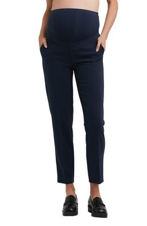 Ripe Alexa Classic Cropped Maternity Work Pant in Navy at Nordstrom, Size X-Large