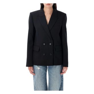 Anine Bing Blazers, female, Black, M, Evalyn Blazer