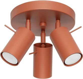 Wonderlamp Plaf&oacute;n Vinivi Rojo, 3 Luces