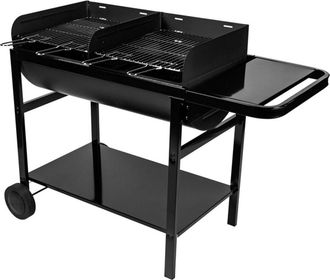 Somagic Barbacoa de carbón con dos quemadores