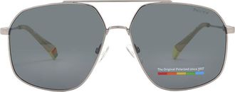 Polaroid Polarized Grey Cat Eye Ladies Sunglasses PLD 6148/S/X 06LB/M9 58