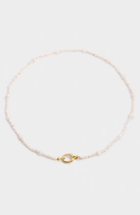 Katie Loxton Pearl Glow Choker in Gold Coated at Nordstrom, Size 15