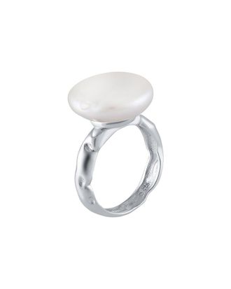 Splendid Pearls Silver 14-16Mmmm Pearl Ring