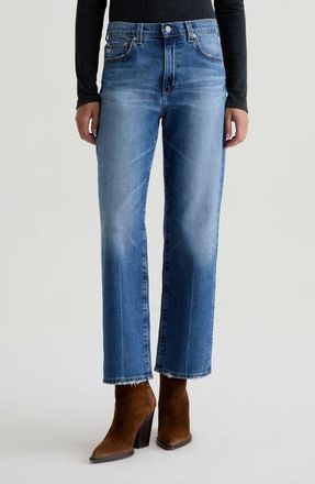 AG - Adriano Goldschmied Brinley Mid Rise Ankle Straight Leg Jeans in 17 Years Mystery at Nordstrom, Size 24