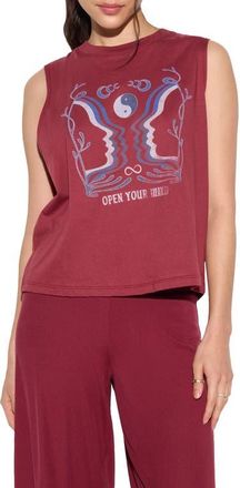Spiritual Gangster Open Your Mind Vibe Tank in Mahogany at Nordstrom, Size X-Large