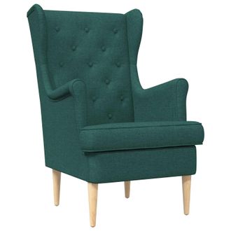 vidaXL Sill&oacute;n Verde Oscuro Tela Vidaxl