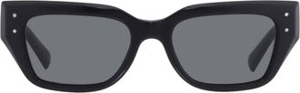 Dolce & Gabbana Dark Grey Cat Eye Ladies Sunglasses DG4462 501/87 52