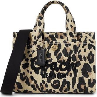 Coach Cargo Tote 26 with Leopard Print Tote Handbags Natural Leopard, Cotton/Textile