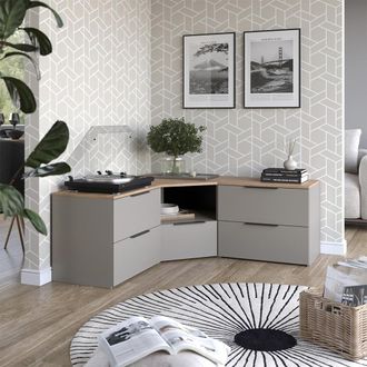 Vicco Conjunto De Sal&oacute;n Wido, Gris, 2 Partes, Vicco