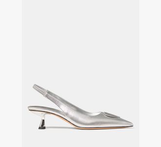 Kate Spade New York Lover Metallic Slingback Kitten Heel