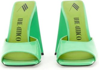 The Attico Slipper & Pantoletten - Mule Devon - Gr. 36 (EU) - in Gr&uuml;n - f&uuml;r Damen