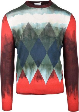 Ballantyne Maglia - Heren - Ronde hals truien - Veelkleurig - M - Katoen - Truien & Vesten