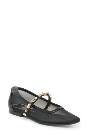 Dolce Vita Aresia Flat in Onyx Mesh at Nordstrom Rack, Size 6.5