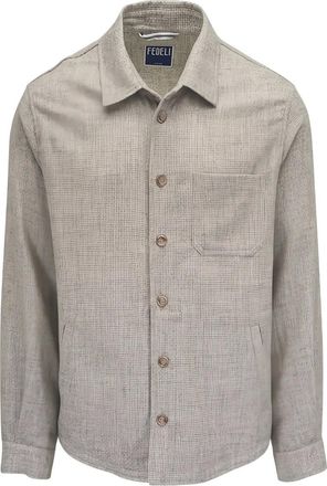 Fedeli Giacca-camicia con bottoni e tasche - Toni neutri