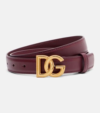 Dolce & Gabbana DG leather belt