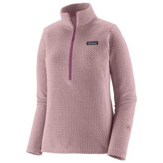 Patagonia R1 Air Zip Neck Fleecepullover f&uuml;r Damen | rosa