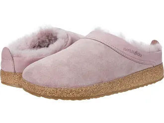 Haflinger Snowbird Clog Shoes Rosewood : EU 40 (US Mens 7 - Womens 9) Medium, Suede