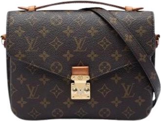 Louis Vuitton Pre-owned Pochette Metis - Dames - Vintage Schoudertas - Bruin - ONE Size - Leer - Vintage