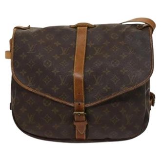 Louis Vuitton Pre-owned Cross Body Bags, female, Brown, Size: ONE SIZE Pre-owned Saumur handbag