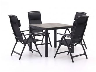 Forza Furniture Forza Capri/Fidenza 90cm dining tuinset 5-delig verstelbaar