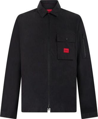 HUGO BOSS Emmond Jas - Heren - Zomerjassen - Zwart - XS - Katoen - Jassen