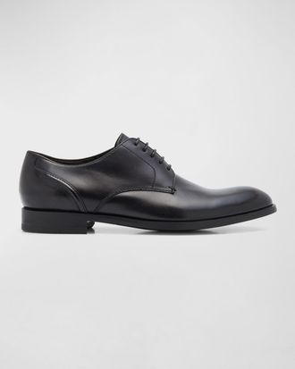 Ermenegildo Zegna Mens Siena Flex Leather Derby Shoes