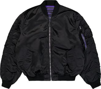 Alpha Industries Ma-1 UV Bomber Jacket - Heren - Bomber jackets - Zwart - XL - Polyester - Jassen