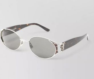 Saint Laurent printed oval sunglasses