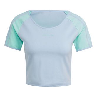 adidas (WMNS) adidas originals Island Club Short T-Shirt Blue Dawn Easy Green IT8154