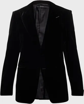 Tom Ford Men & apos;s Wool-Silk Velvet Cocktail Jacket