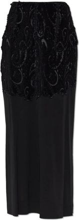 Maison Margiela Dames, Rokken, Zwart, Maat: XS Leer