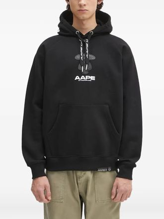 Aape グラフィックプリント スウェット XL ブラック AAPE Graffiti logo-print zip-up hoodie | Bape official