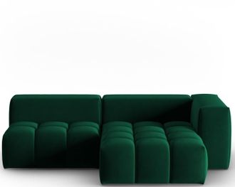 CXL by Christian Lacroix 3-Sitzer Designer Ecksofa Lorella mit Ottomane und Eckteil rechts - Samtbezug