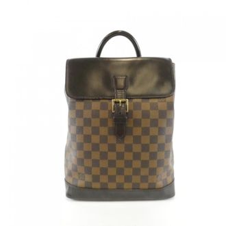 Louis Vuitton Brown Coated Canvas Backpack (Pre-Owned)