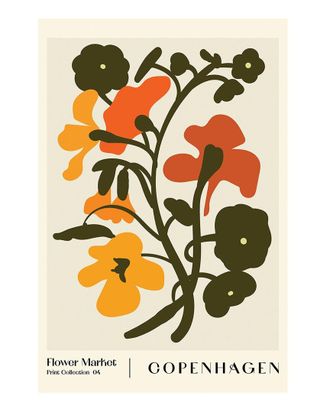 iCanvas Flower Market. Copenhagen By Nktn Wall Art