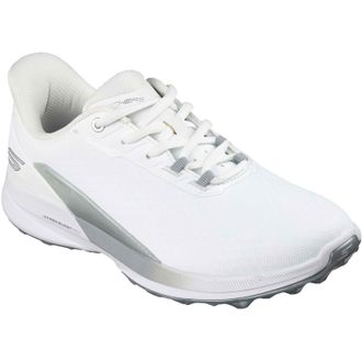 Skechers Pure Slip Ins Womens White/Silver Golf Shoes - Size UK 6