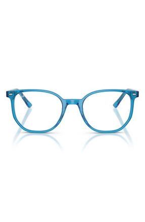 Ray-Ban Elliot 48mm Irregular Optical Glasses in Blue at Nordstrom