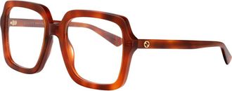 Gucci Gg1318O Optisch Montuur - Dames - Accessoires - Bruin - Maat: 55 MM