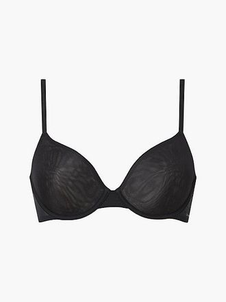 Calvin Klein T-shirt Bra - Sheer Marquisette - Calvin Klein - Black - Women - EU 65/C