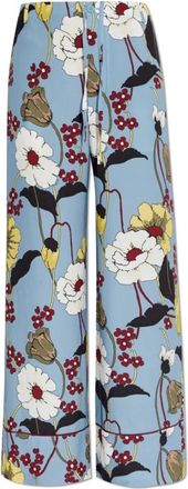 Marni Melodia Satin Broeken - Dames - Wijde Broeken - Veelkleurig - XS - Satijn - Broeken