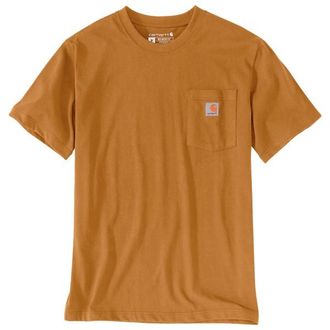 Carhartt Work in Progress Workw Pocket S/S T-Shirt f&uuml;r Herren | orange/braun