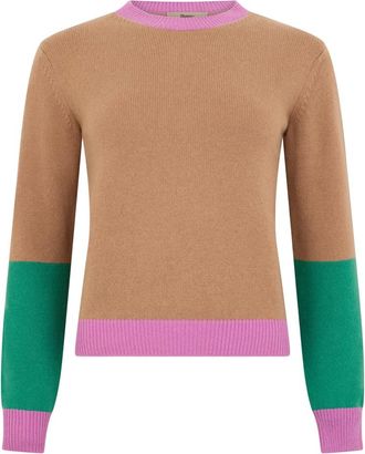 Herno Cashmere Trui - Dames - Cashmere truien - Veelkleurig - S - Truien & Vesten