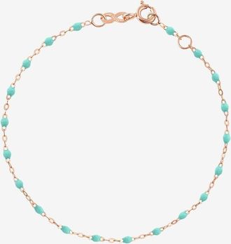 Gigi Clozeau Ros&eacute;gold- und Harz-Armband Classique Gigi Vert dEau