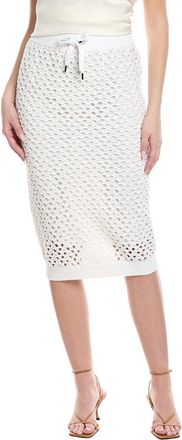 Brunello Cucinelli Linen & Silk-Blend Skirt