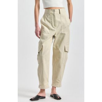 Derek Lam Brooks Cargo Pants in Oyster at Nordstrom, Size 12